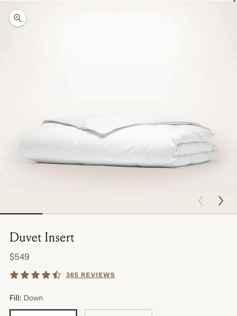 Down Duvet Insert - King/Cal. King / Midweight - Picture 2 of 7